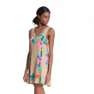 Tracy Reese Size S,Pink and Tan  Tropical Floral Dress